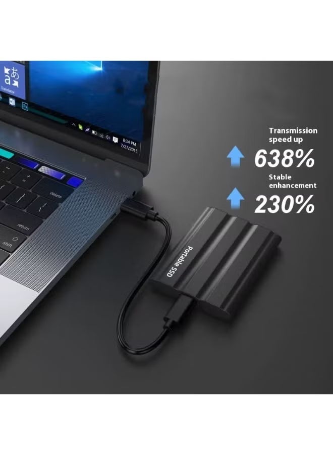 M.A&F's Portable External Hard Drive 4TB, Mini SSD Hard Drives,Solid State External Drives,Computer Backup Drive,USB 3.1 to Type-C Support Data Storage Transfer for Windows XP PC Laptop and Mac - Image 3